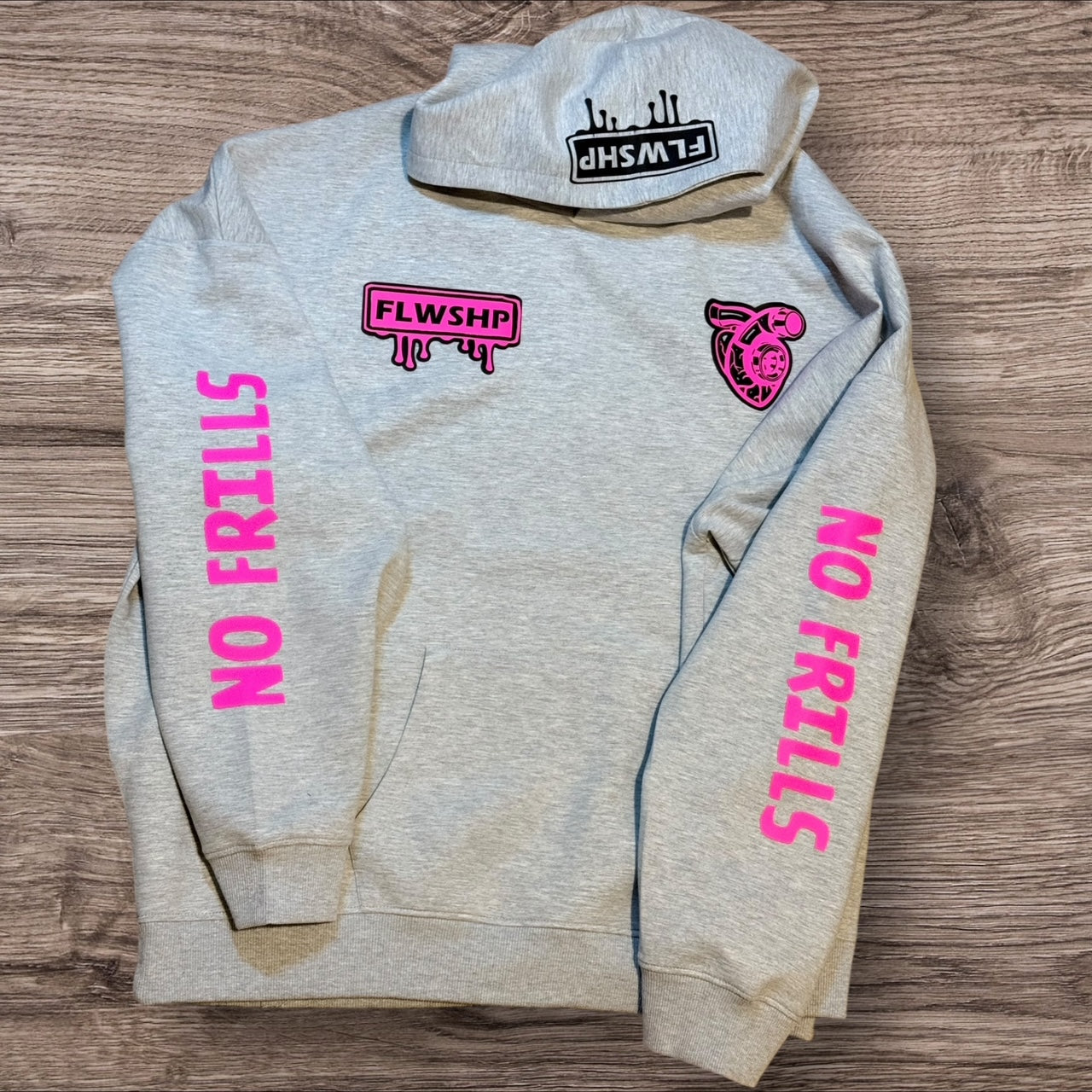 Drip Logo  - Premium Hoodie + Custom back 320GSM