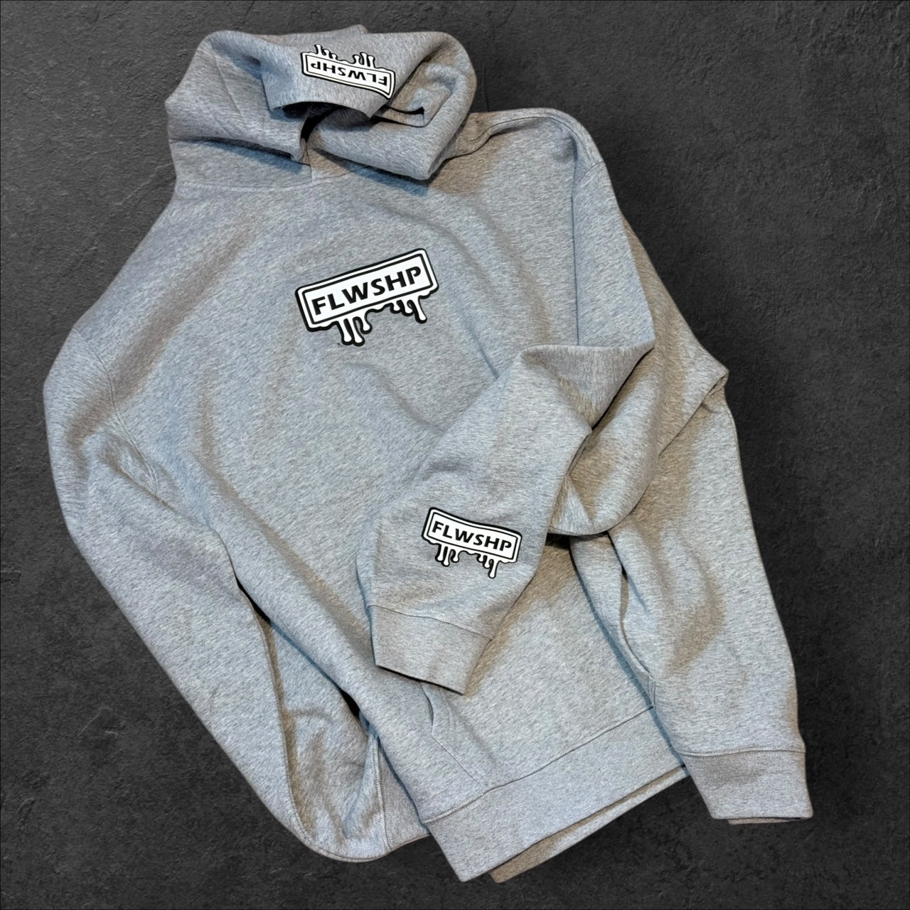 Drip Logo  - Premium Hoodie + Custom back 320GSM
